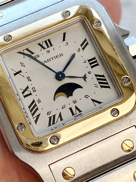 fake vintage cartier santos quartz watch|cartier santos vintage.